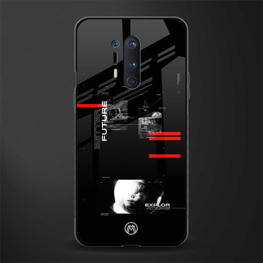 better future dark aesthetic glass case for oneplus 8 pro image