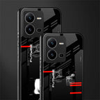 better future dark aesthetic back phone cover | glass case for vivo v25-5g
