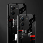 better future dark aesthetic back phone cover | glass case for vivo v25 pro 5g