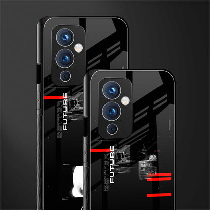 better future dark aesthetic back phone cover | glass case for oneplus 9