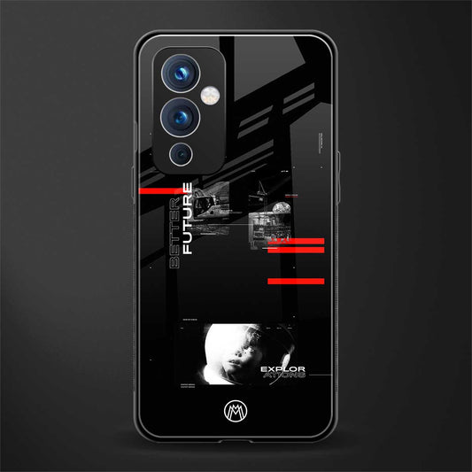 better future dark aesthetic back phone cover | glass case for oneplus 9