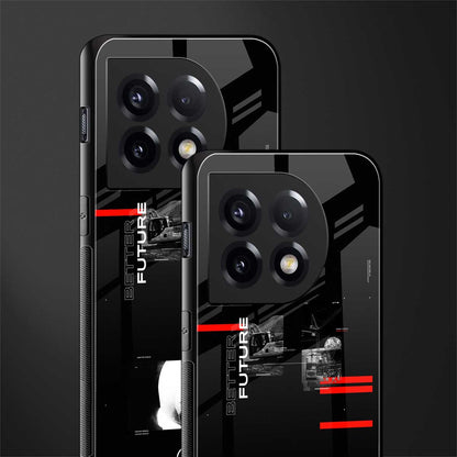 better future dark aesthetic back phone cover | glass case for oneplus 11