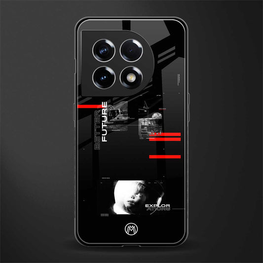 better future dark aesthetic back phone cover | glass case for oneplus 11