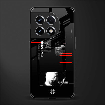 better future dark aesthetic back phone cover | glass case for oneplus 11r