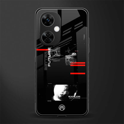 better future dark aesthetic back phone cover | glass case for oneplus nord ce 3 lite