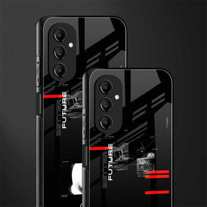 better future dark aesthetic back phone cover | glass case for samsung galaxy a14 5g