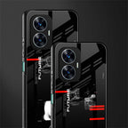 better future dark aesthetic back phone cover | glass case for realme c55