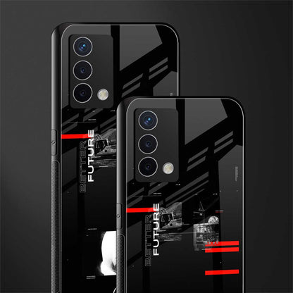 better future dark aesthetic back phone cover | glass case for oppo a74 4g