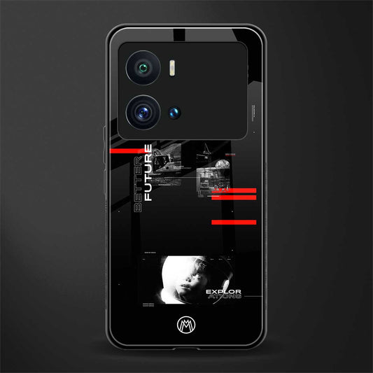 better future dark aesthetic back phone cover | glass case for iQOO 9 Pro