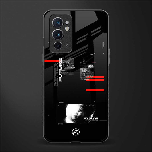 better future dark aesthetic glass case for oneplus 9rt image