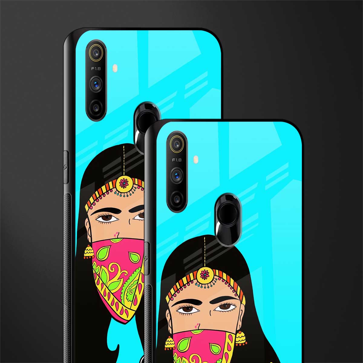bhaad mein jao glass case for realme narzo 20a image-2