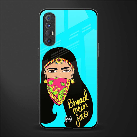 bhaad mein jao glass case for oppo reno 3 pro image