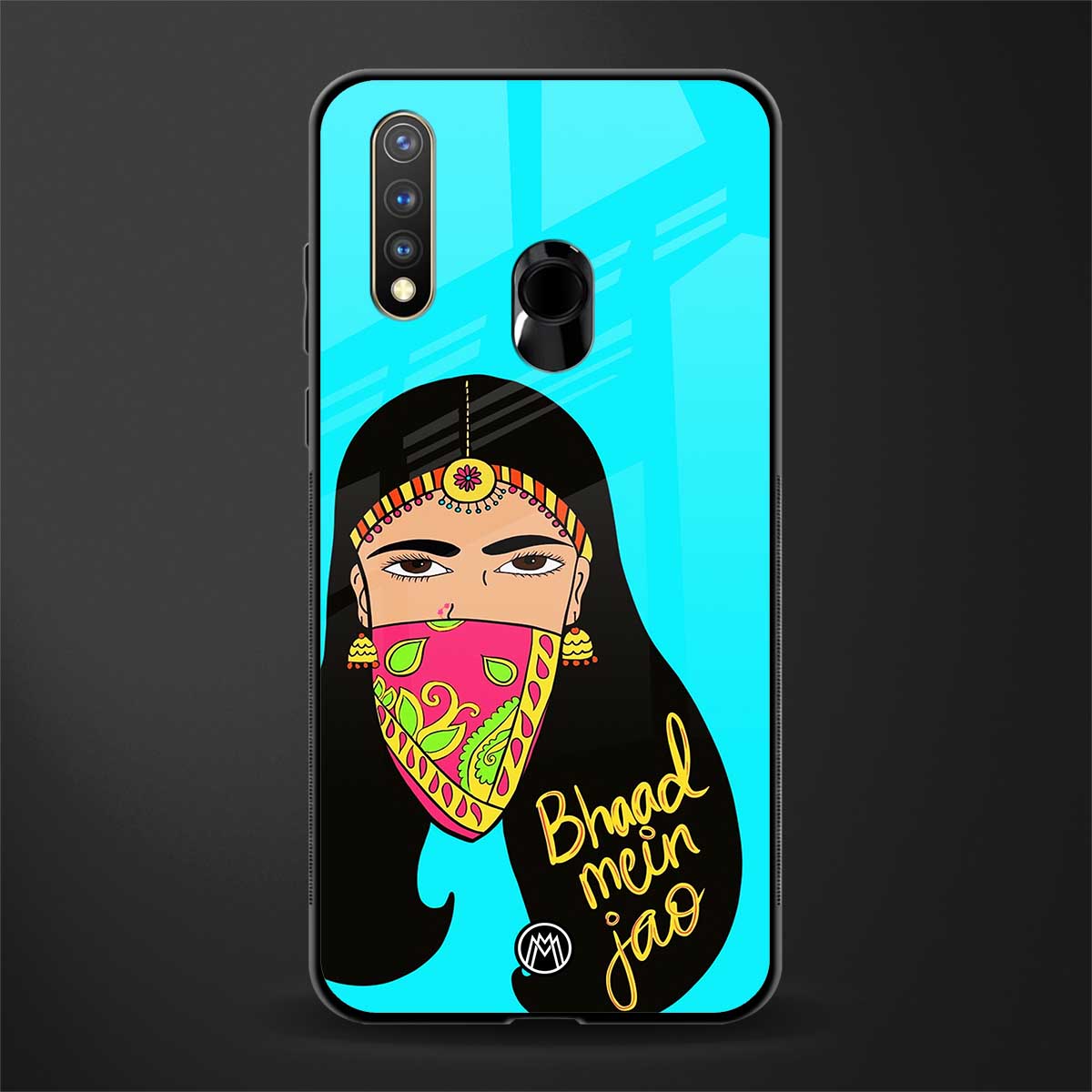 bhaad mein jao glass case for vivo y19 image