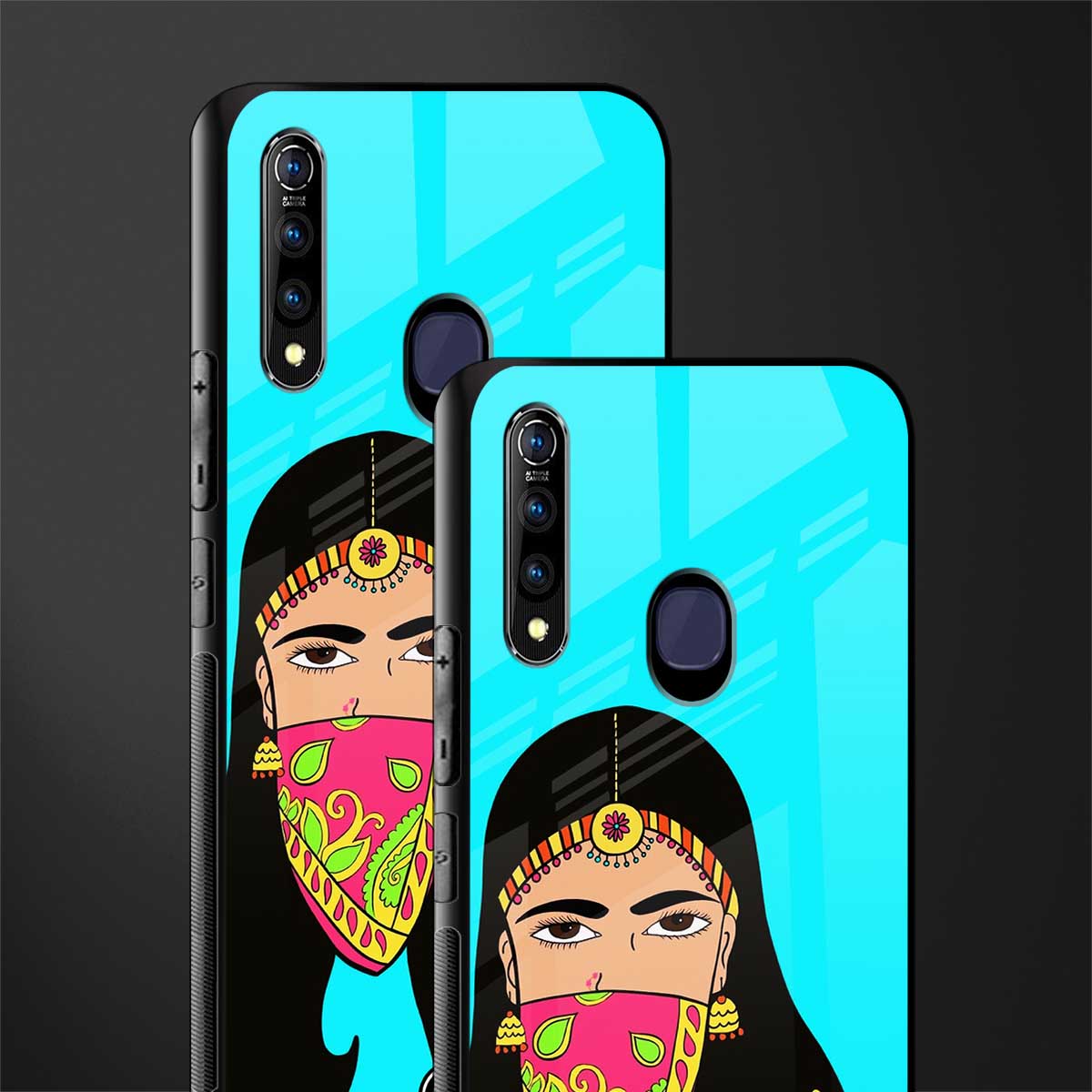 bhaad mein jao glass case for vivo z1 pro image-2