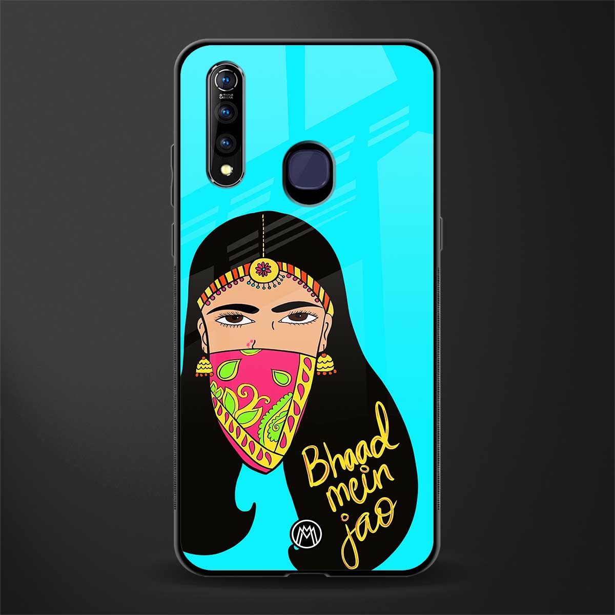 bhaad mein jao glass case for vivo z1 pro image
