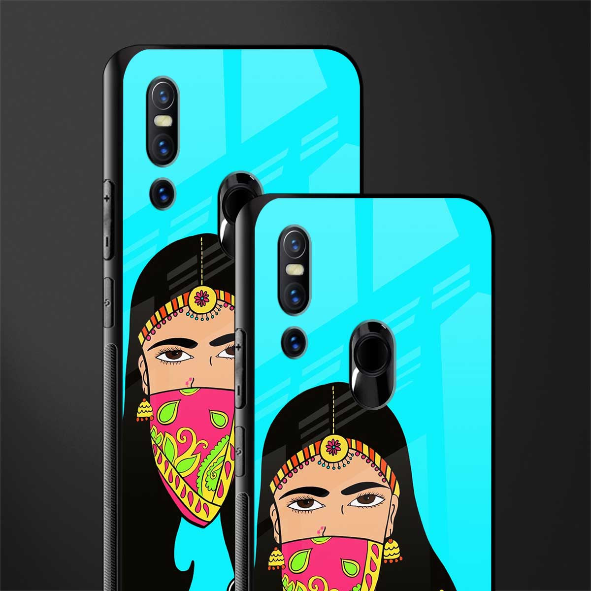 bhaad mein jao glass case for vivo v15 image-2