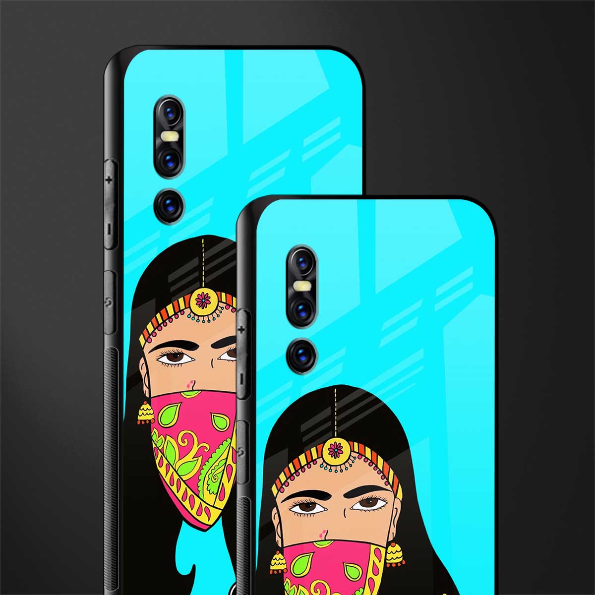 bhaad mein jao glass case for vivo v15 pro image-2