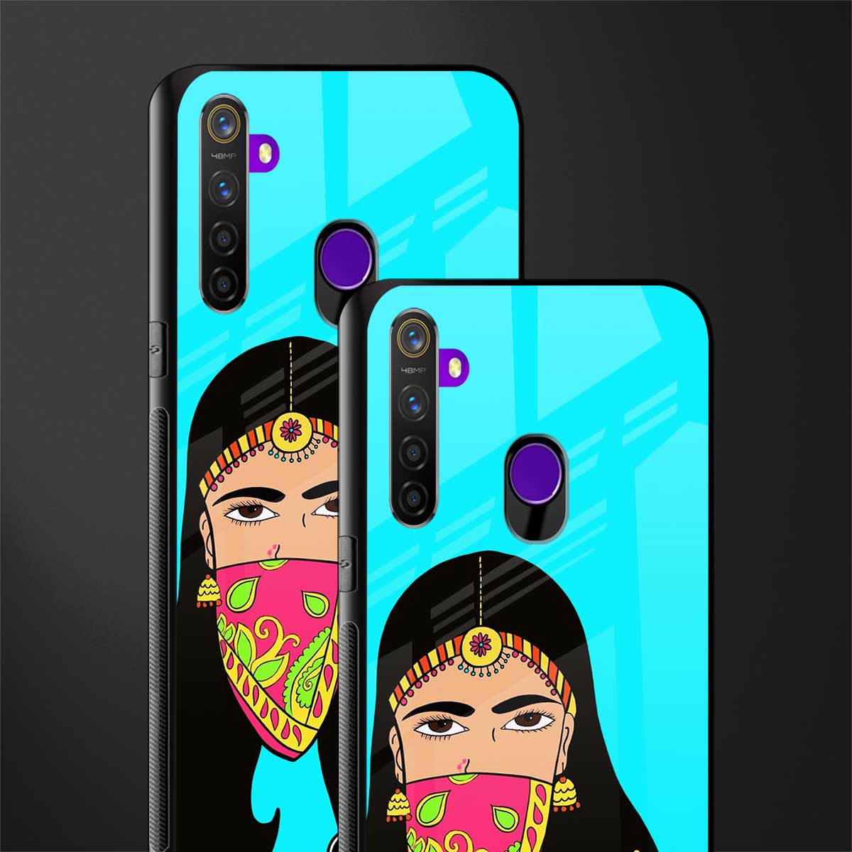 bhaad mein jao glass case for realme 5i image-2