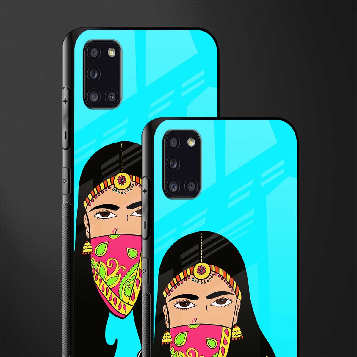 bhaad mein jao glass case for samsung galaxy a31 image-2