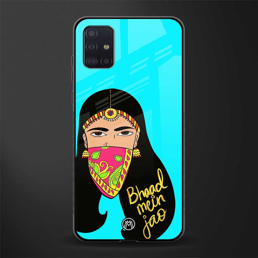 bhaad mein jao glass case for samsung galaxy a71 image