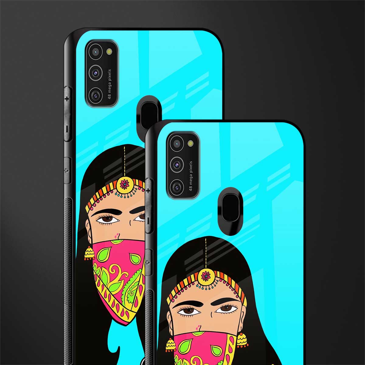 bhaad mein jao glass case for samsung galaxy m21 image-2