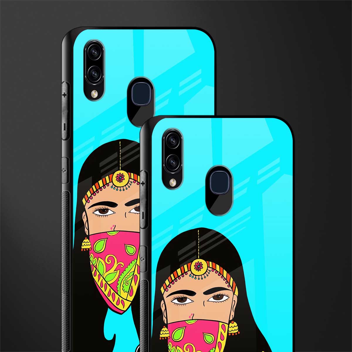 bhaad mein jao glass case for samsung galaxy m10s image-2