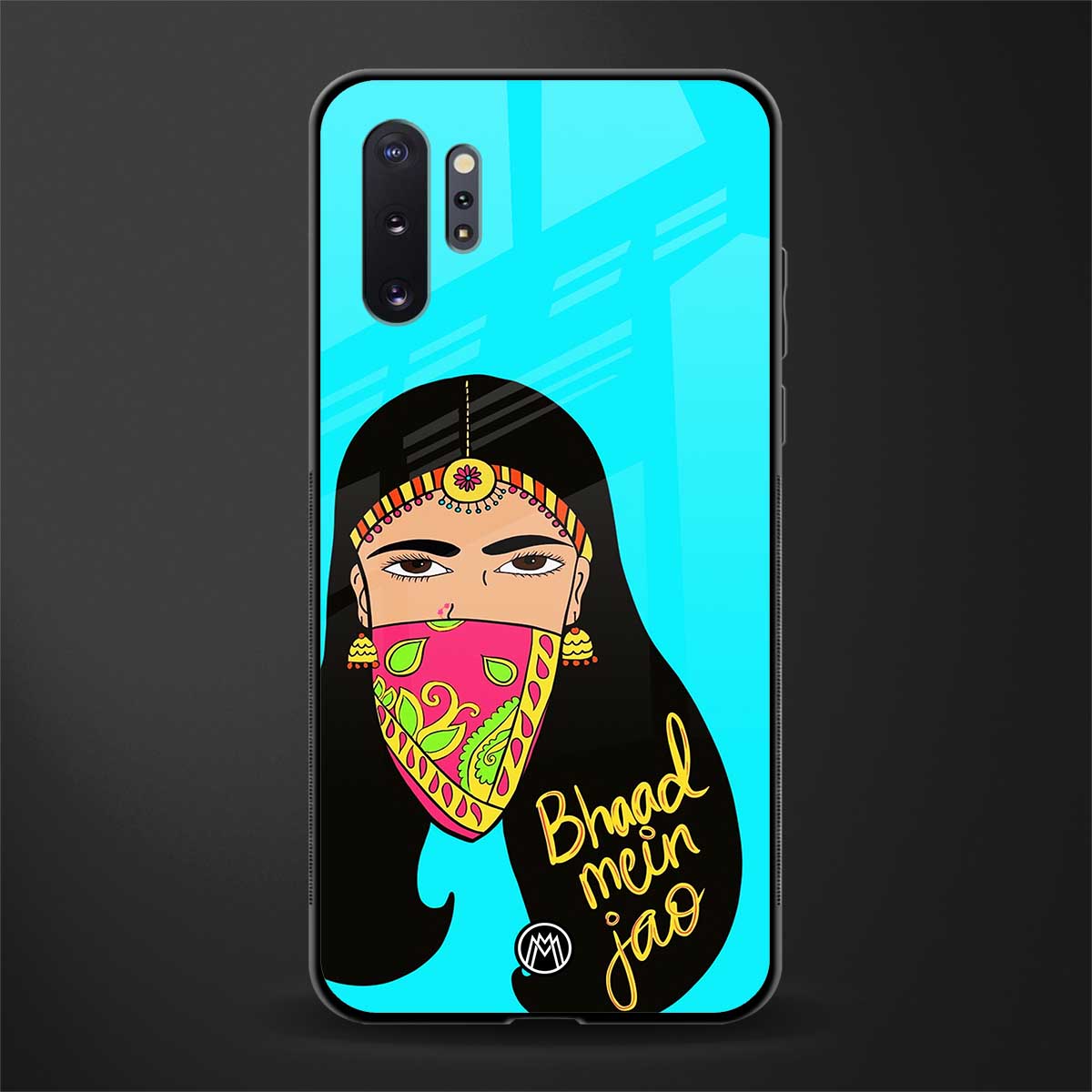 bhaad mein jao glass case for samsung galaxy note 10 plus image