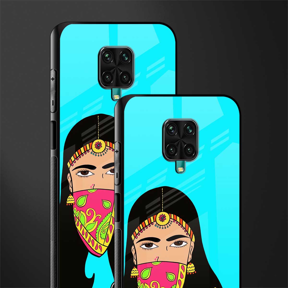bhaad mein jao glass case for redmi note 9 pro image-2