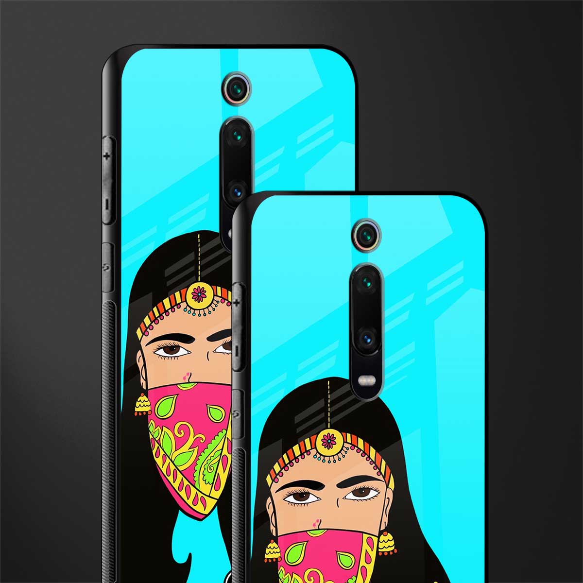 bhaad mein jao glass case for redmi k20 pro image-2