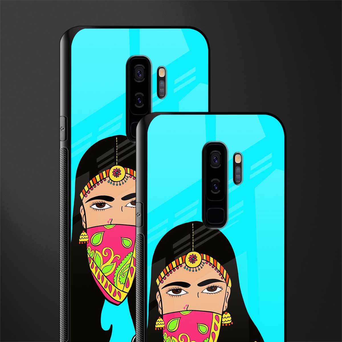 bhaad mein jao glass case for samsung galaxy s9 plus image-2