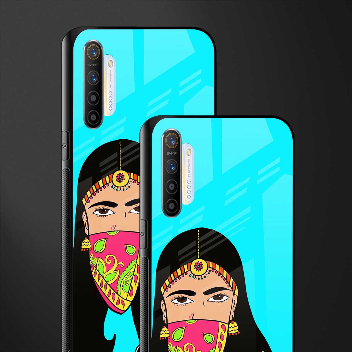 bhaad mein jao glass case for realme xt image-2