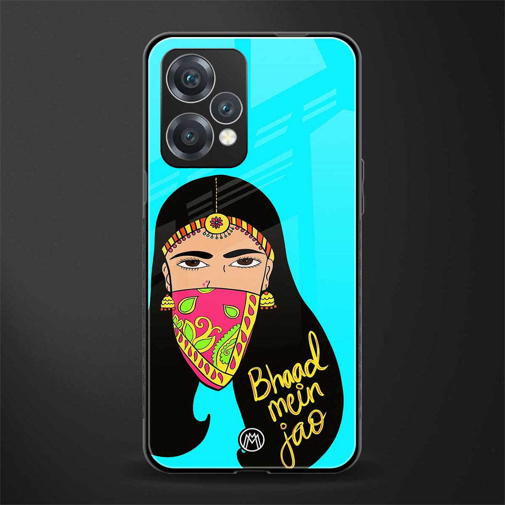bhaad mein jao back phone cover | glass case for realme 9 pro 5g