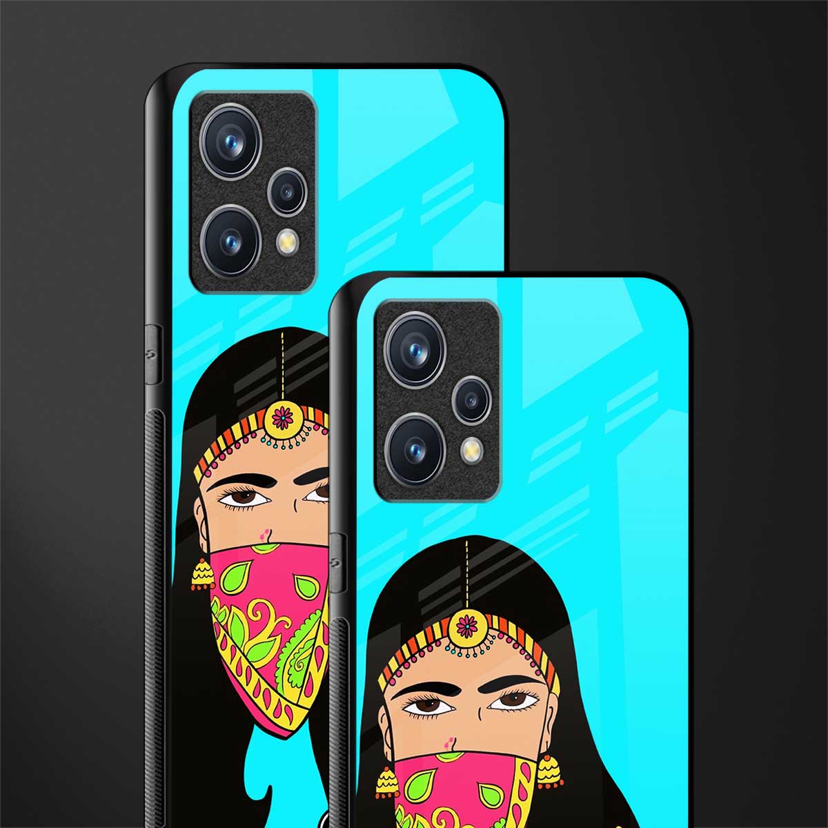 bhaad mein jao glass case for realme 9 4g image-2