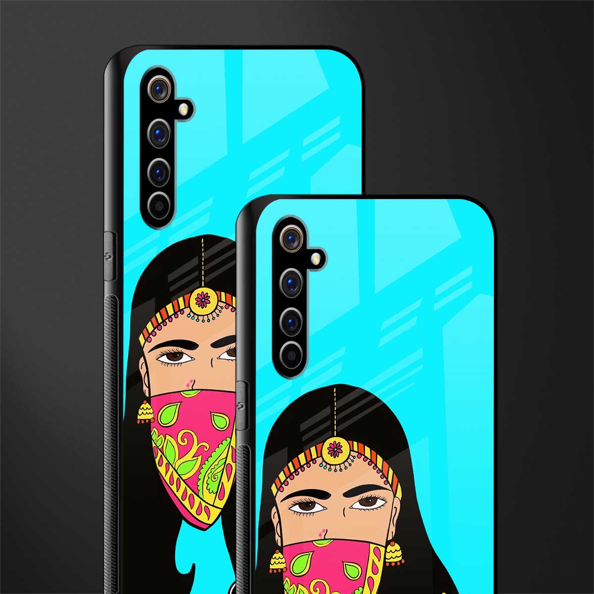 bhaad mein jao glass case for realme x50 pro image-2