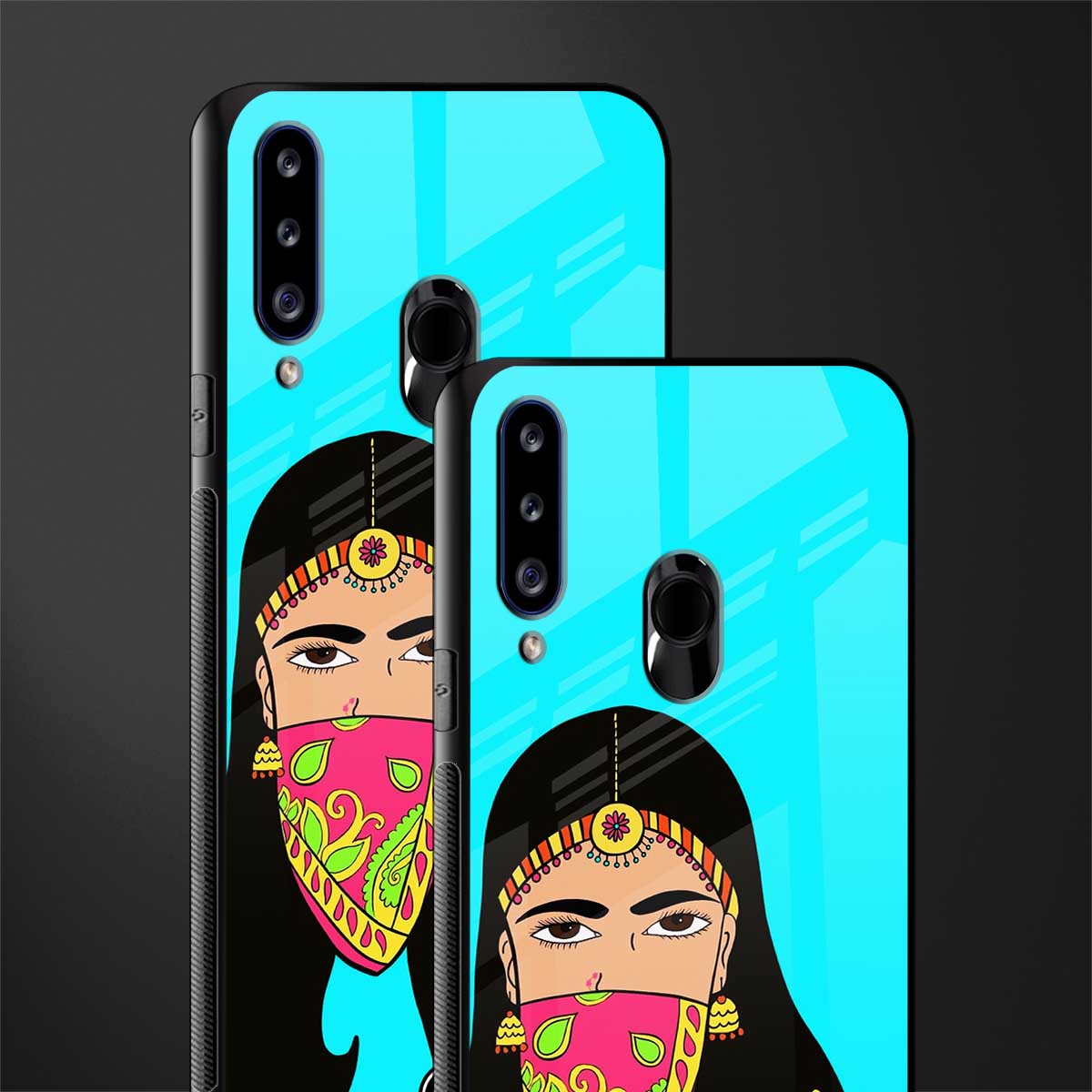 bhaad mein jao glass case for samsung galaxy a20s image-2