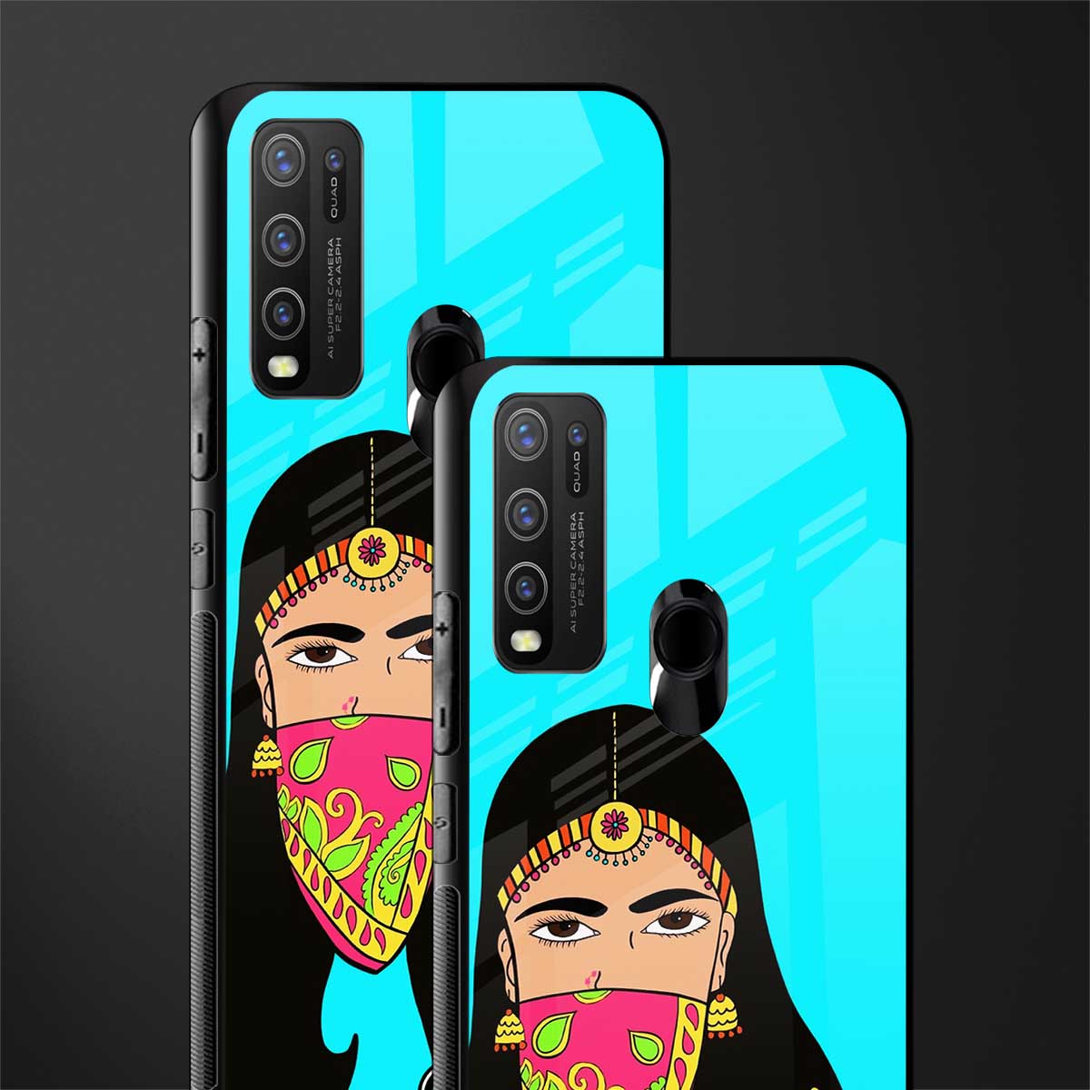 bhaad mein jao glass case for vivo y30 image-2