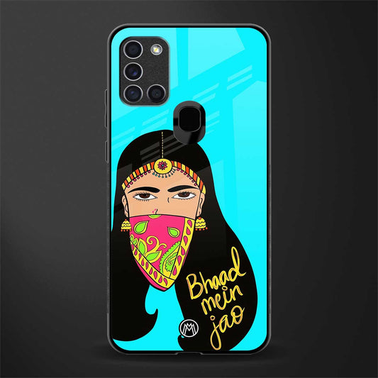 bhaad mein jao glass case for samsung galaxy a21s image