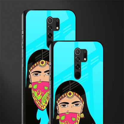 bhaad mein jao glass case for redmi 9 prime image-2