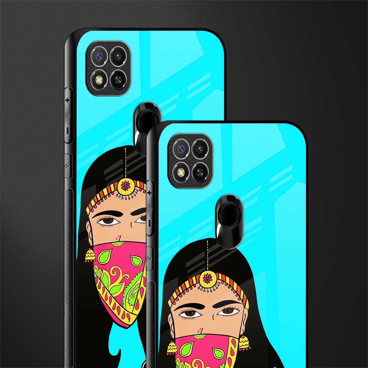 bhaad mein jao glass case for redmi 9c image-2