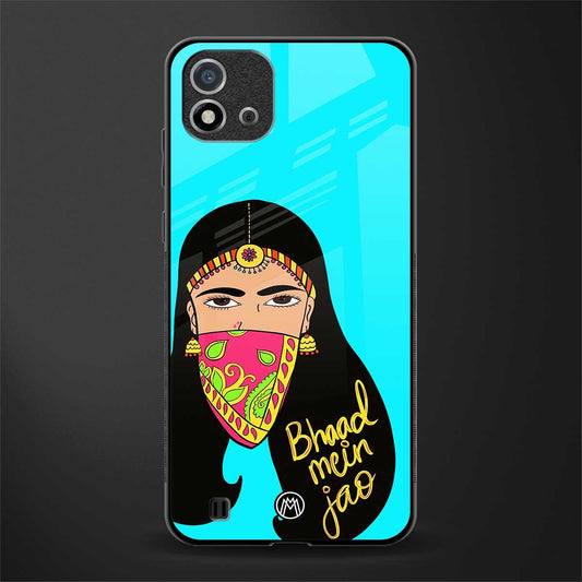 bhaad mein jao glass case for realme c20 image