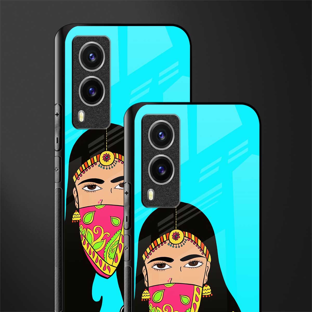 bhaad mein jao glass case for vivo v21e 5g image-2