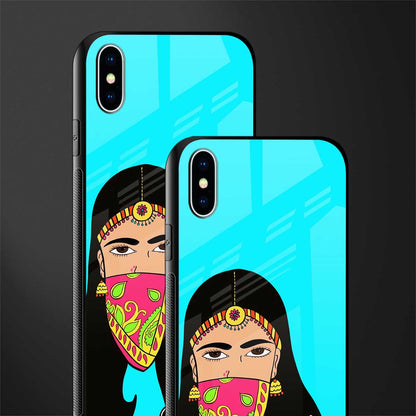 bhaad mein jao glass case for iphone xs max image-2