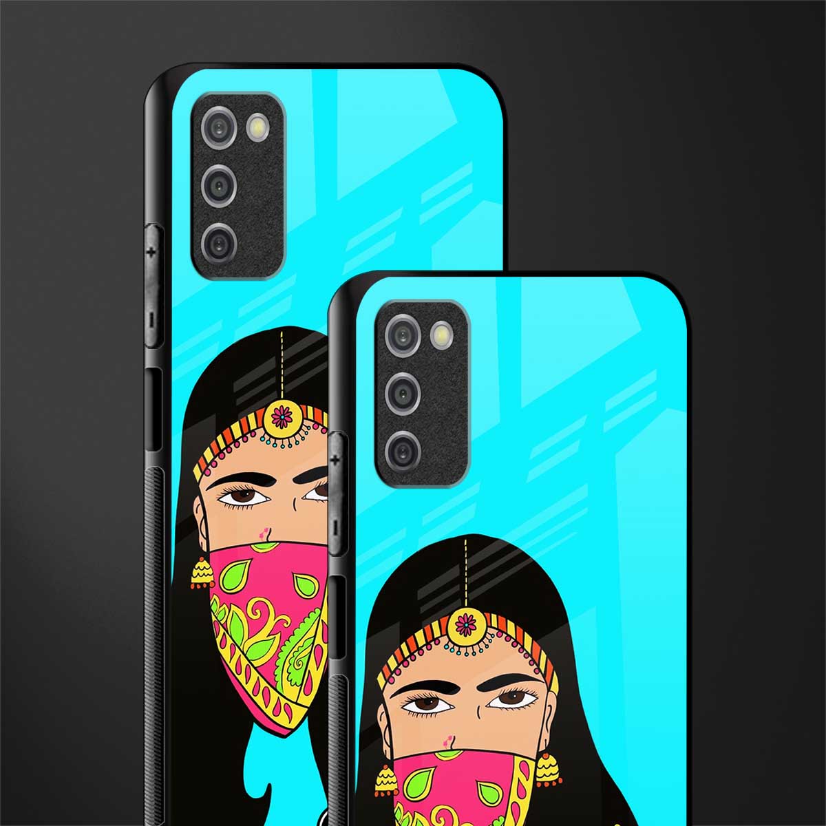 bhaad mein jao glass case for samsung galaxy a03s image-2