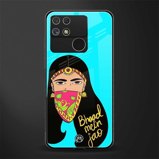 bhaad mein jao back phone cover | glass case for realme narzo 50a