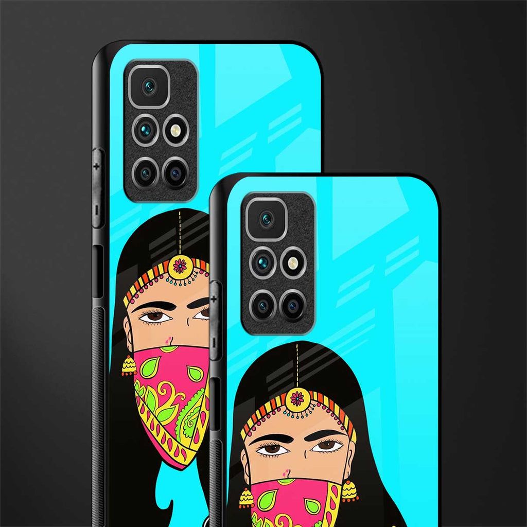 bhaad mein jao glass case for redmi 10 prime image-2