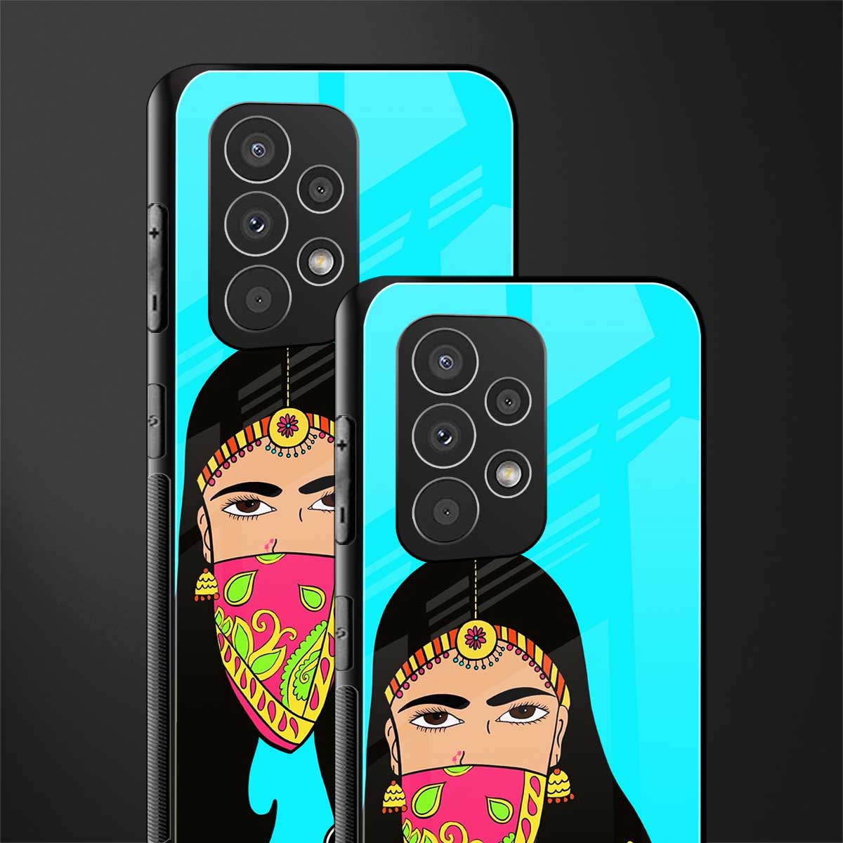 bhaad mein jao back phone cover | glass case for samsung galaxy a53 5g