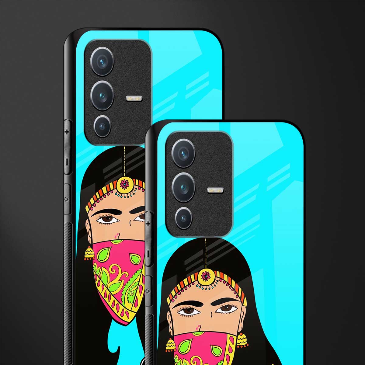 bhaad mein jao glass case for vivo v23 5g image-2