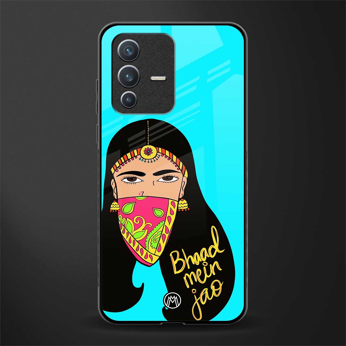 bhaad mein jao glass case for vivo v23 5g image