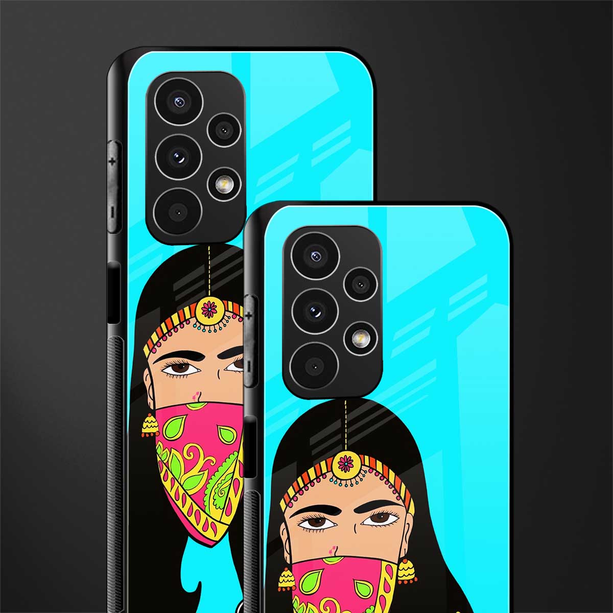 bhaad mein jao back phone cover | glass case for samsung galaxy a13 4g