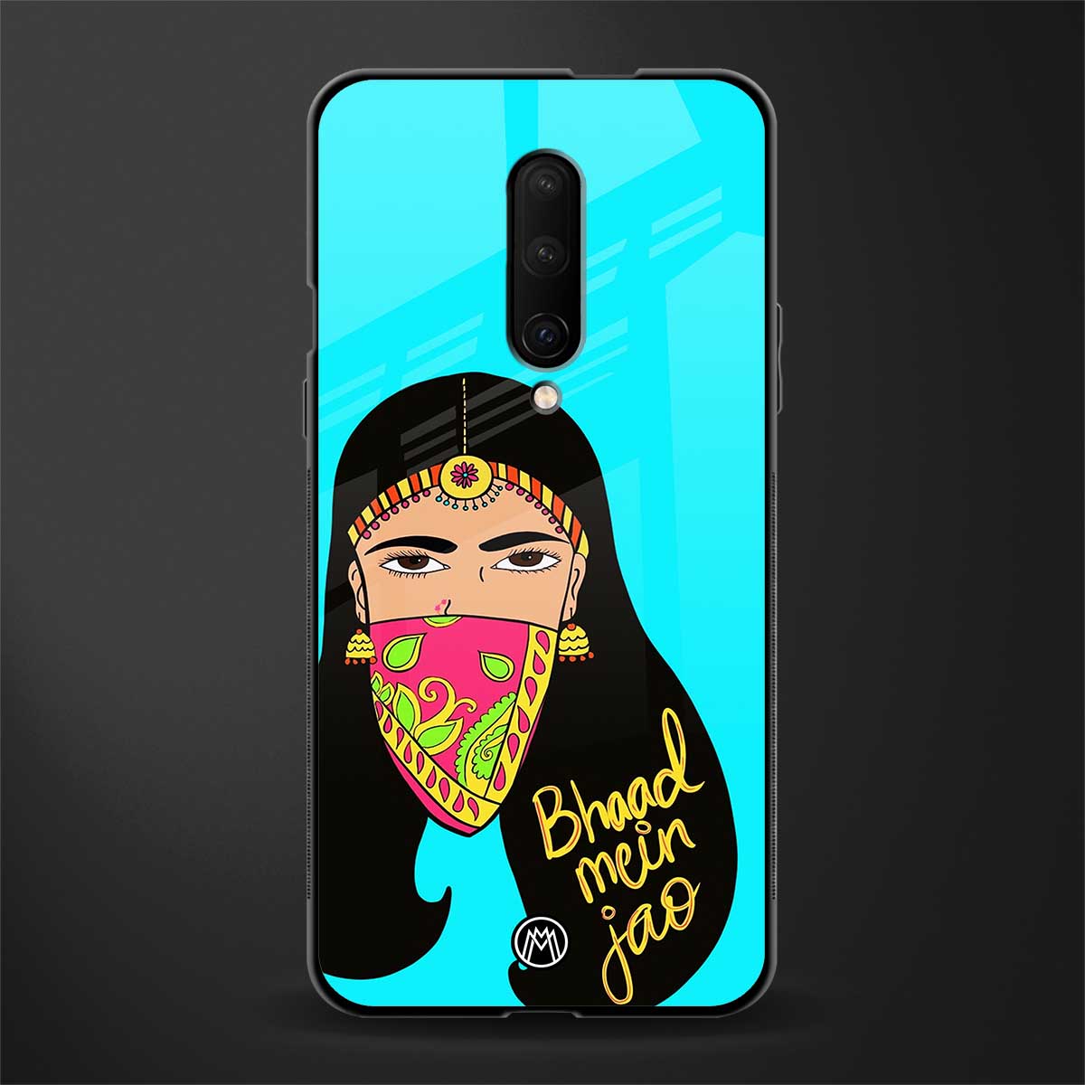 bhaad mein jao glass case for oneplus 7 pro image
